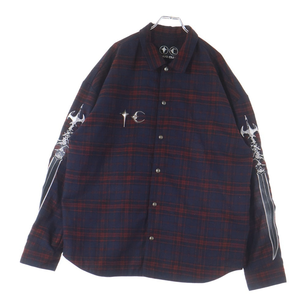 THUG CLUB(サグクラブ) 24AW Arab Sword Flannel Shirt アラブソード