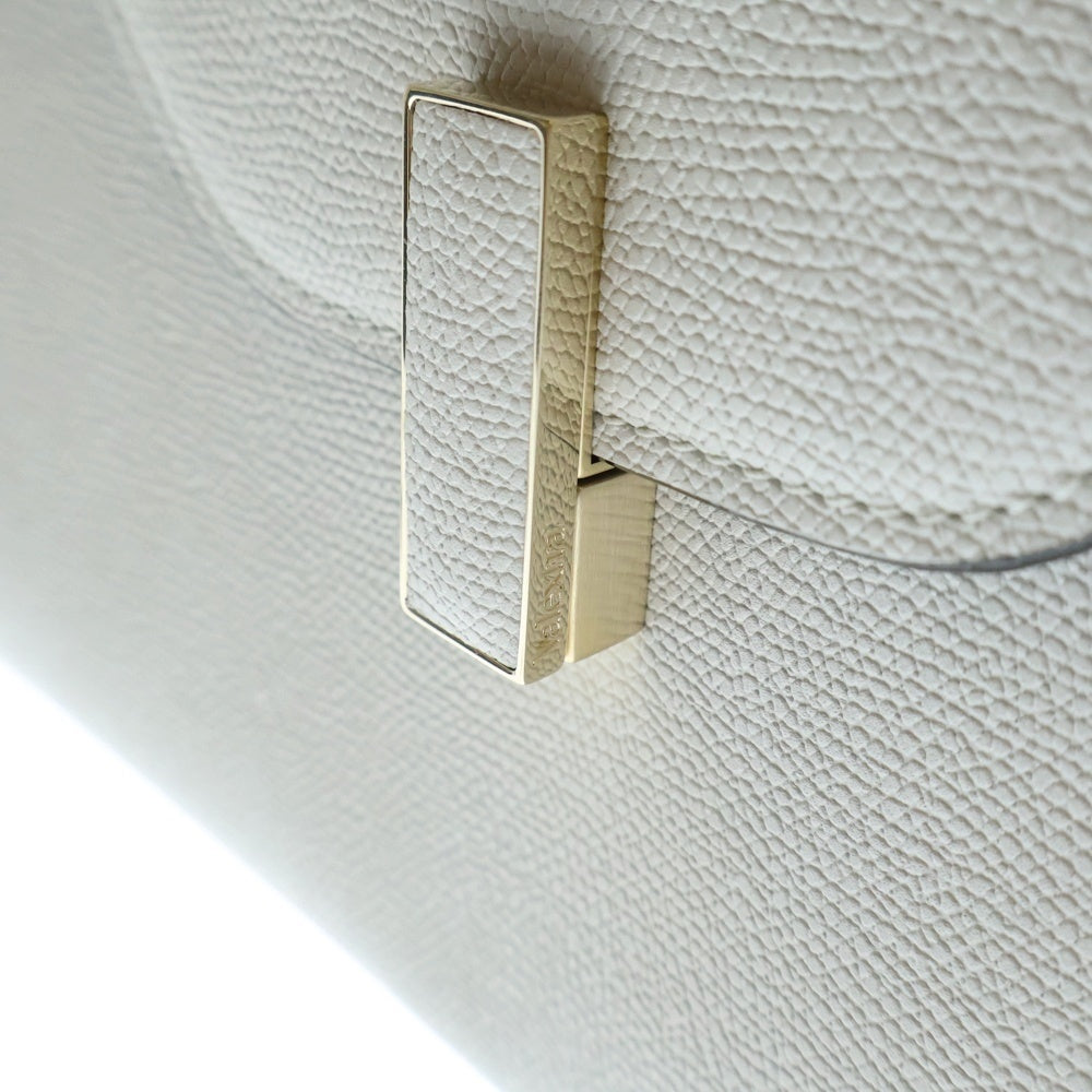 Valextra(ヴァレクストラ) イジィデ ミディアム 2WAY ハンドバッグ ショルダーバッグ ホワイト レザー レディース