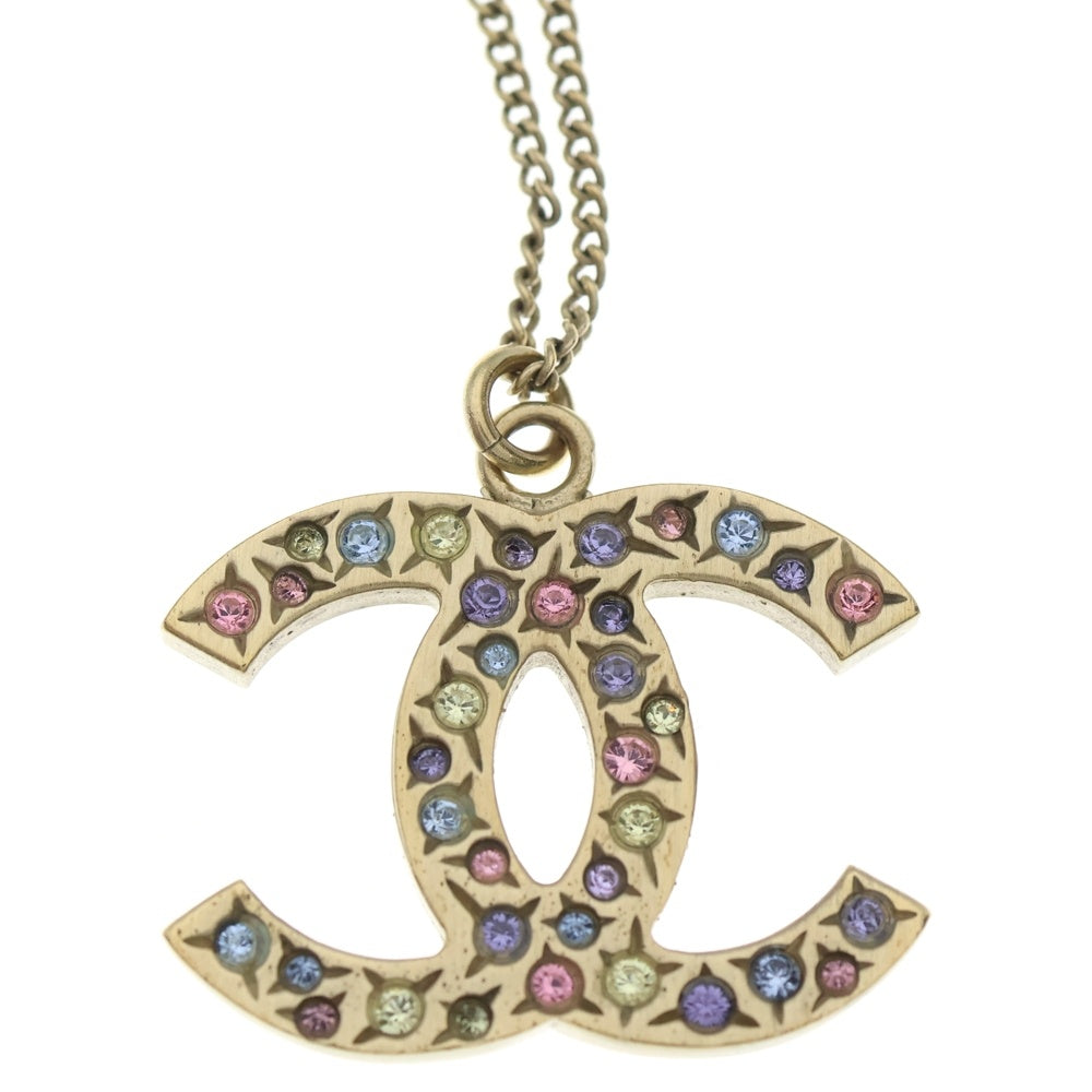 CHANEL(シャネル) ココマーク ネックレス カラーストーン ライン