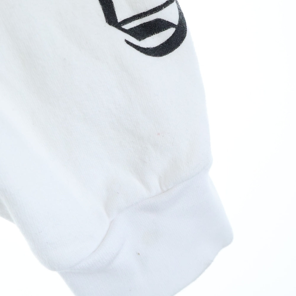 CHROME HEARTS(クロムハーツ) SWTSHRT HD ZIP バックスクロールラベルプリント ジップアップスウェットパーカー フーディー ホワイト レディース