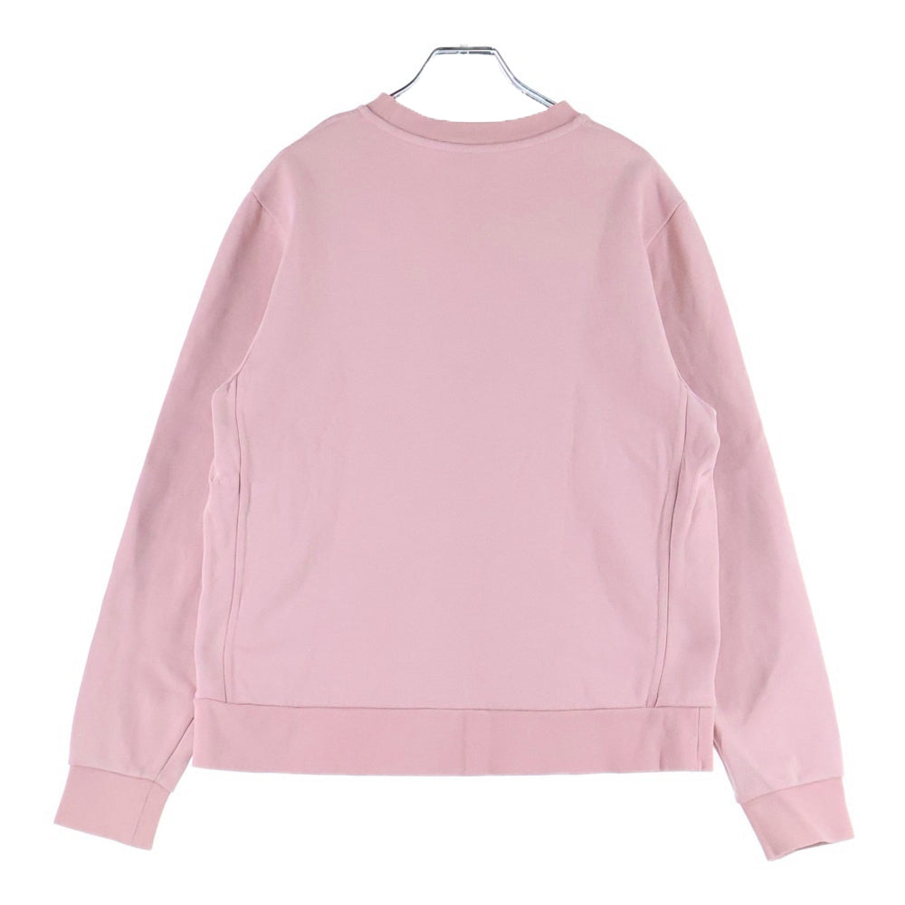 MONCLER(モンクレール) 23AW パイル ワッペンロゴクルーネック プルオーバースウェット トレーナー ピンク I20938G00027 899TR レディース