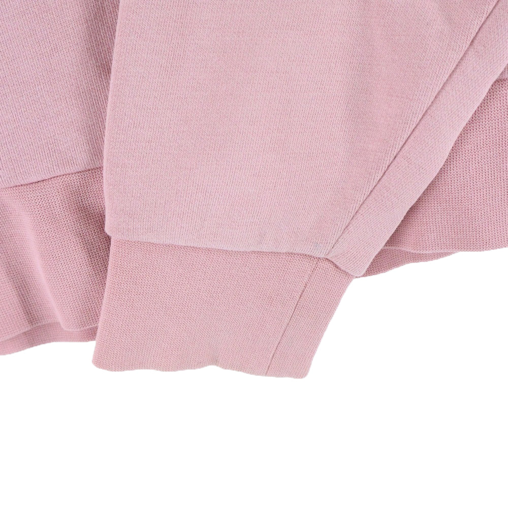 MONCLER(モンクレール) 23AW パイル ワッペンロゴクルーネック プルオーバースウェット トレーナー ピンク I20938G00027 899TR レディース