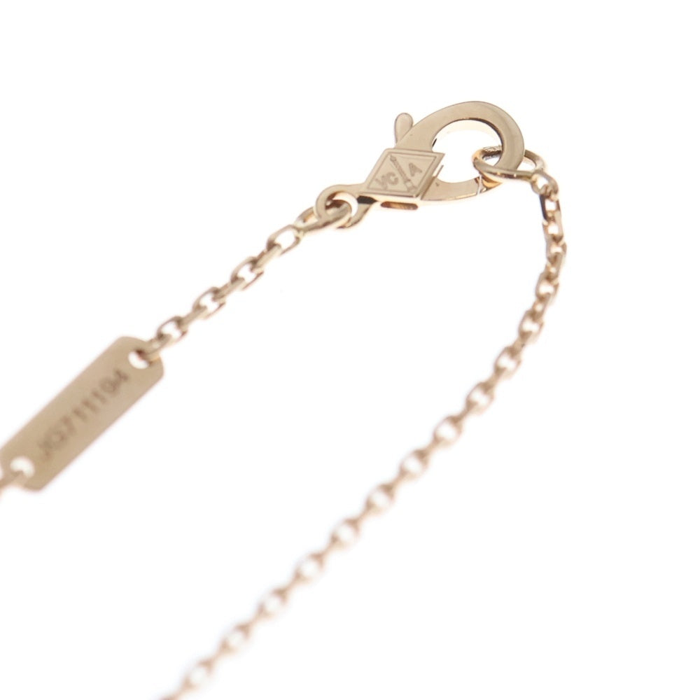 Van Cleef & Arpels(ヴァンクリーフアンドアーペル) ヴィンテージアルハンブラ ピンクシェル ダイヤモンド ネックレス ピンクゴールド Au750PG VCARPMOP00 ジュエリー レディース