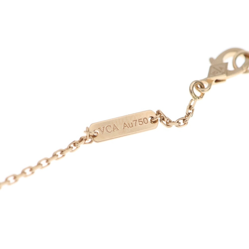 Van Cleef & Arpels(ヴァンクリーフアンドアーペル) ヴィンテージアルハンブラ ピンクシェル ダイヤモンド ネックレス ピンクゴールド Au750PG VCARPMOP00 ジュエリー レディース