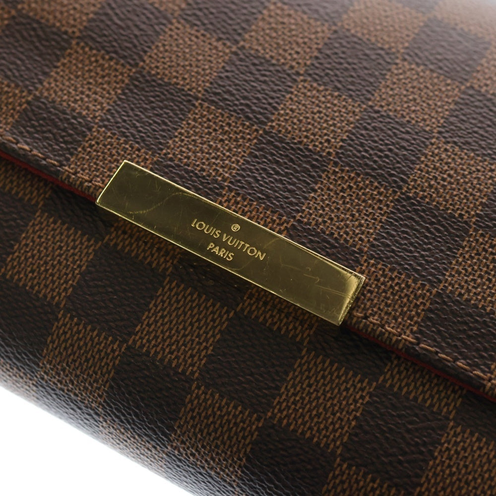 LOUIS VUITTON(ルイヴィトン) ダミエ フェイボリットMM ハンドバッグ ショルダーバッグ ミニバッグ チェーンバッグ ブラウン PVC N41129 ゴールド金具 レディース