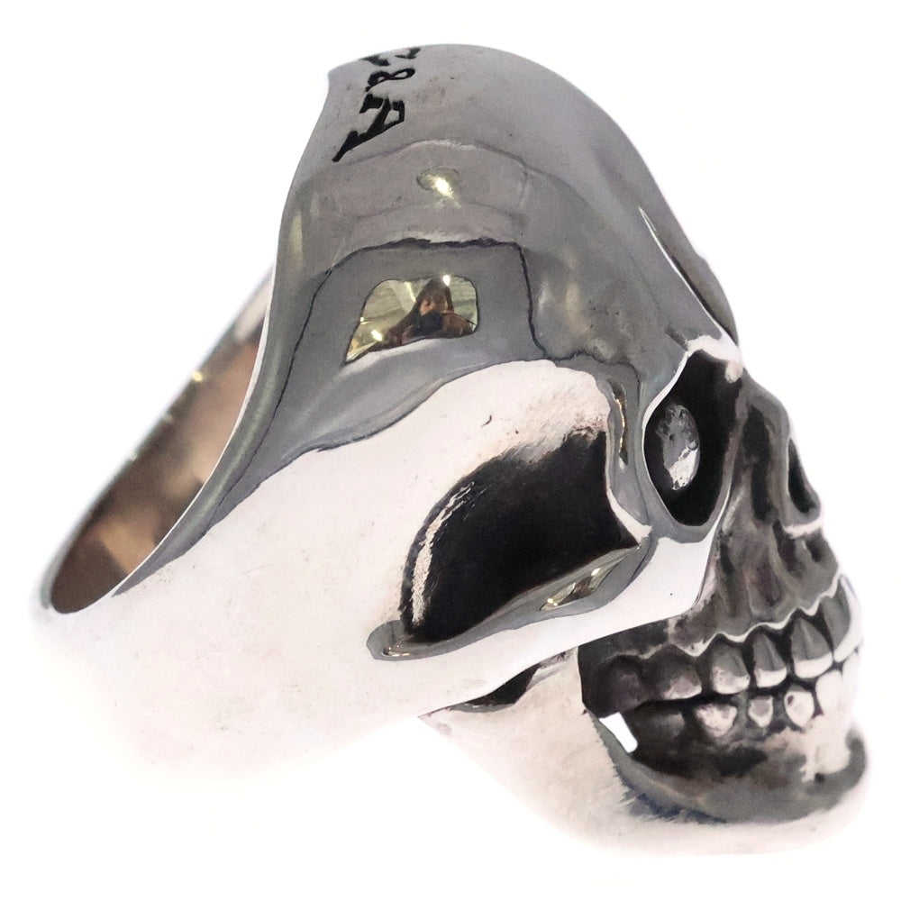 NO BRAND(ノーブランド) スカルリング メレダイヤ 925 シルバー 0.03ct C&A 指輪
