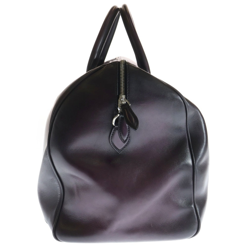 Berluti(ベルルッティ) ジュールオフ GM レザー トラベル ボストン ハンド ショルダーバッグ シルバー金具 ボルドー