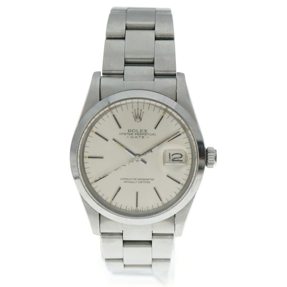 ROLEX(ロレックス) 15000 オイスターパーペチュアル デイト シルバー文字盤 SS/AT ステンレス 自動巻き ヴィンテージ 80s