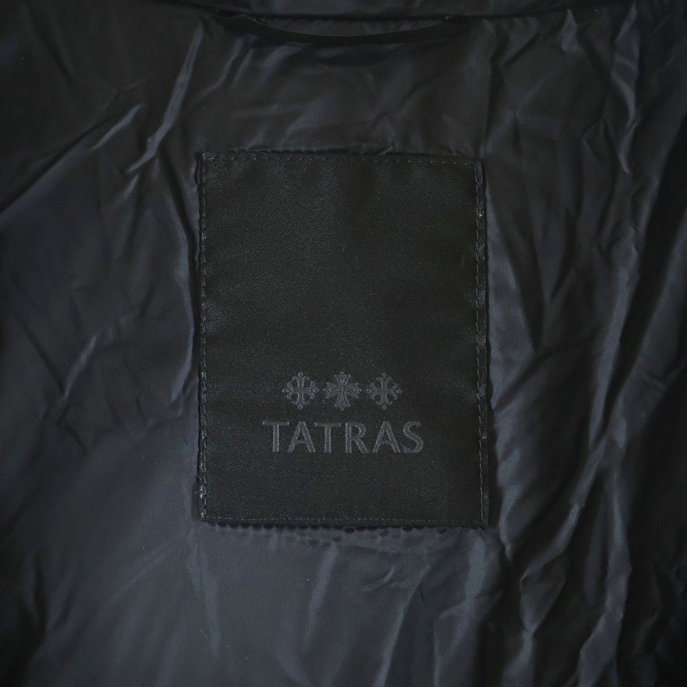 TATRAS(タトラス) MOENA モエナ ファー フーデッド ジップアップ ダウン ロング ジャケット ブラック レディース LTA19A4705