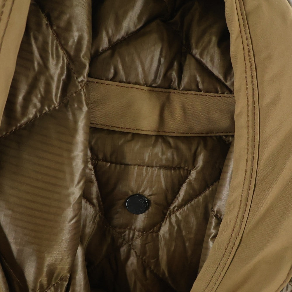 MONCLER(モンクレール) 17AW TIERCE GIACCA ティエルス カシミヤ混 ウール チェスターコート フーデッド ライナー ダウンジャケット ブラウン C20913170680 B549G1