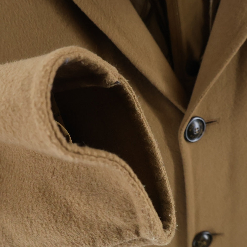 MONCLER(モンクレール) 17AW TIERCE GIACCA ティエルス カシミヤ混 ウール チェスターコート フーデッド ライナー ダウンジャケット ブラウン C20913170680 B549G1