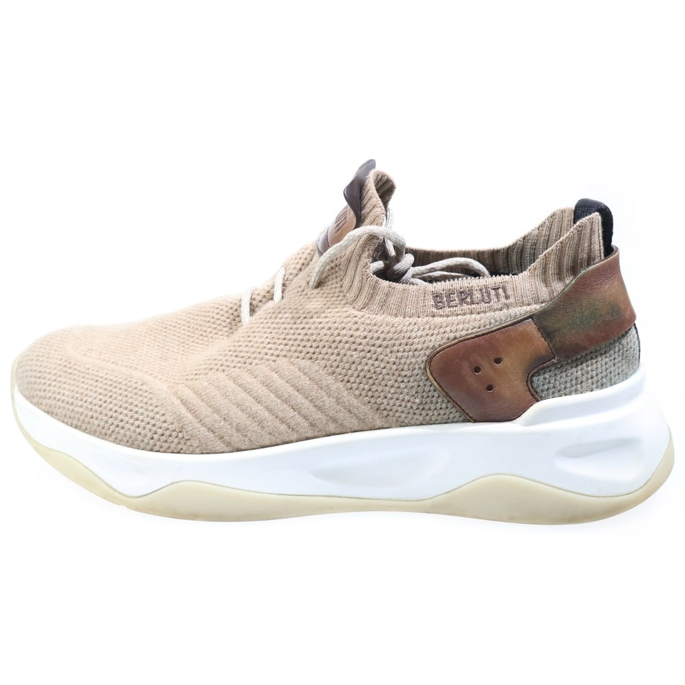 Berluti(ベルルッティ) シャドウ レザー切替メッシュローカットスニーカー ブラウン