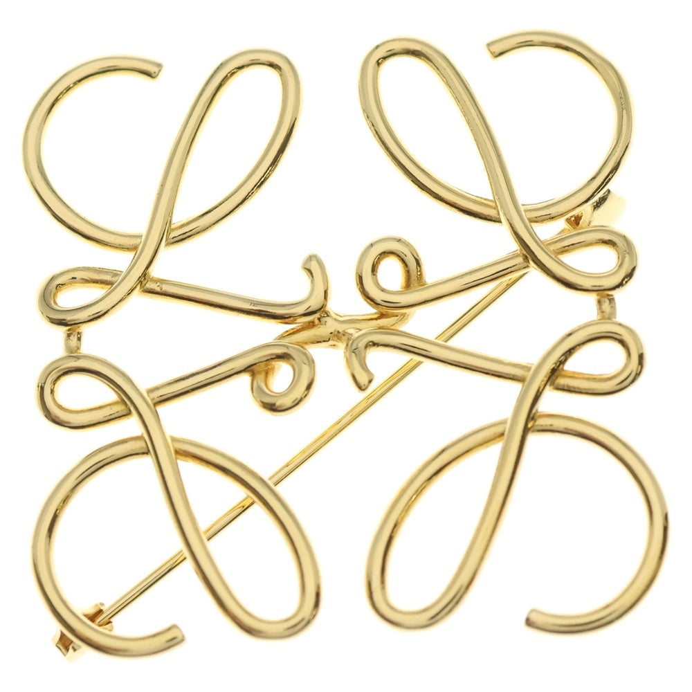 LOEWE(ロエベ) アナグラム ブローチ ゴールド GP ゴールド アクセサリー レディース