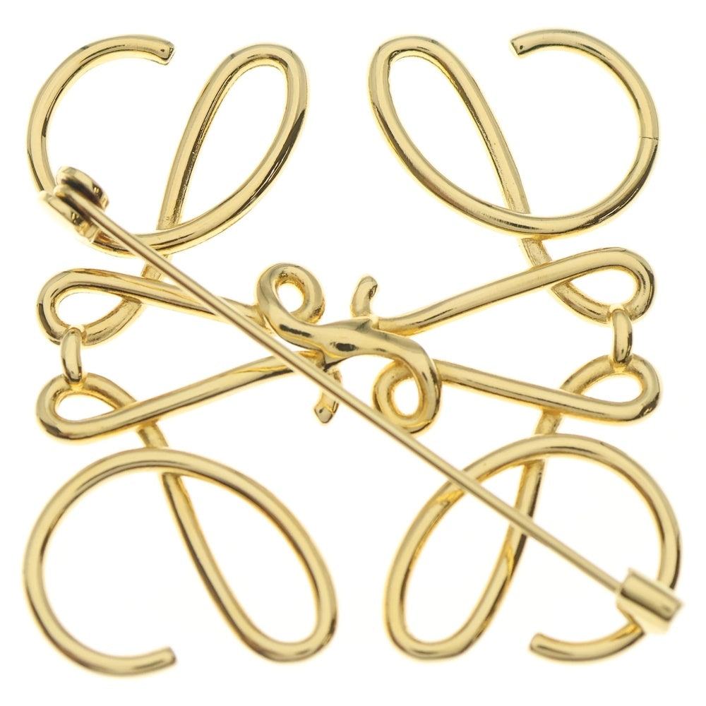 LOEWE(ロエベ) アナグラム ブローチ ゴールド GP ゴールド アクセサリー レディース