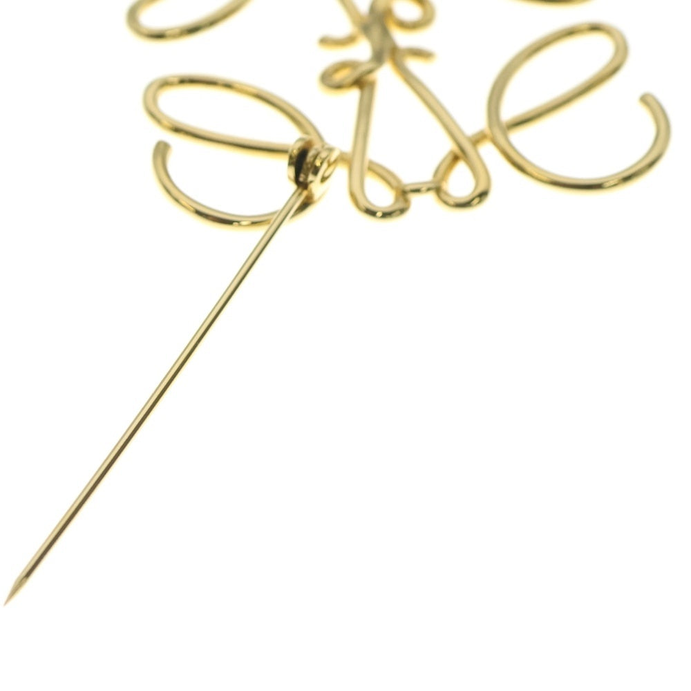LOEWE(ロエベ) アナグラム ブローチ ゴールド GP ゴールド アクセサリー レディース