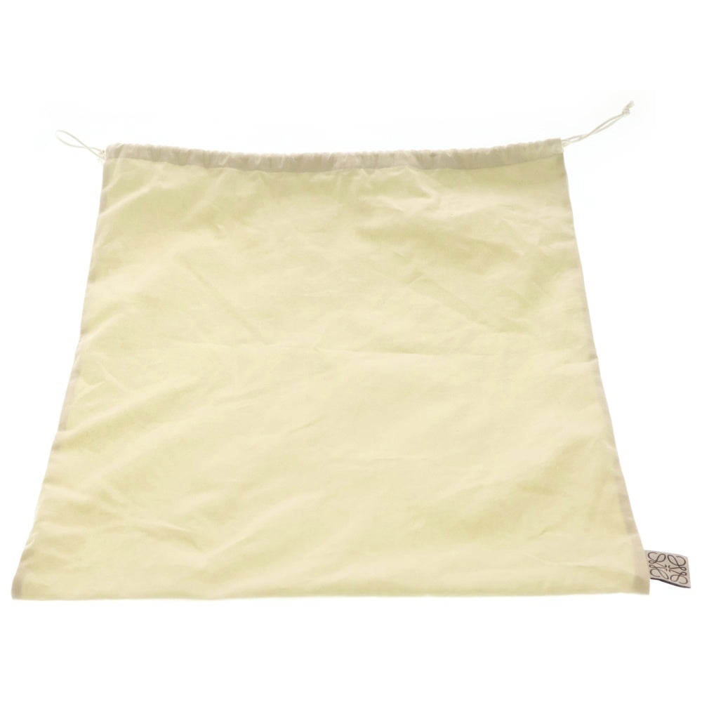 LOEWE(ロエベ) Tバックパック アナグラム スモール リュックサック ネイビー レザー 316.41 シルバー金具 レディース