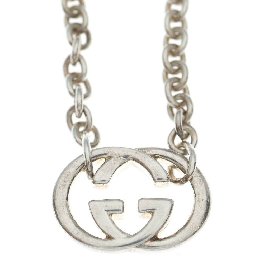 GUCCI(グッチ) インターロッキング ネックレス ペンダント チェーン シルバー Ag925 27.8g レディース