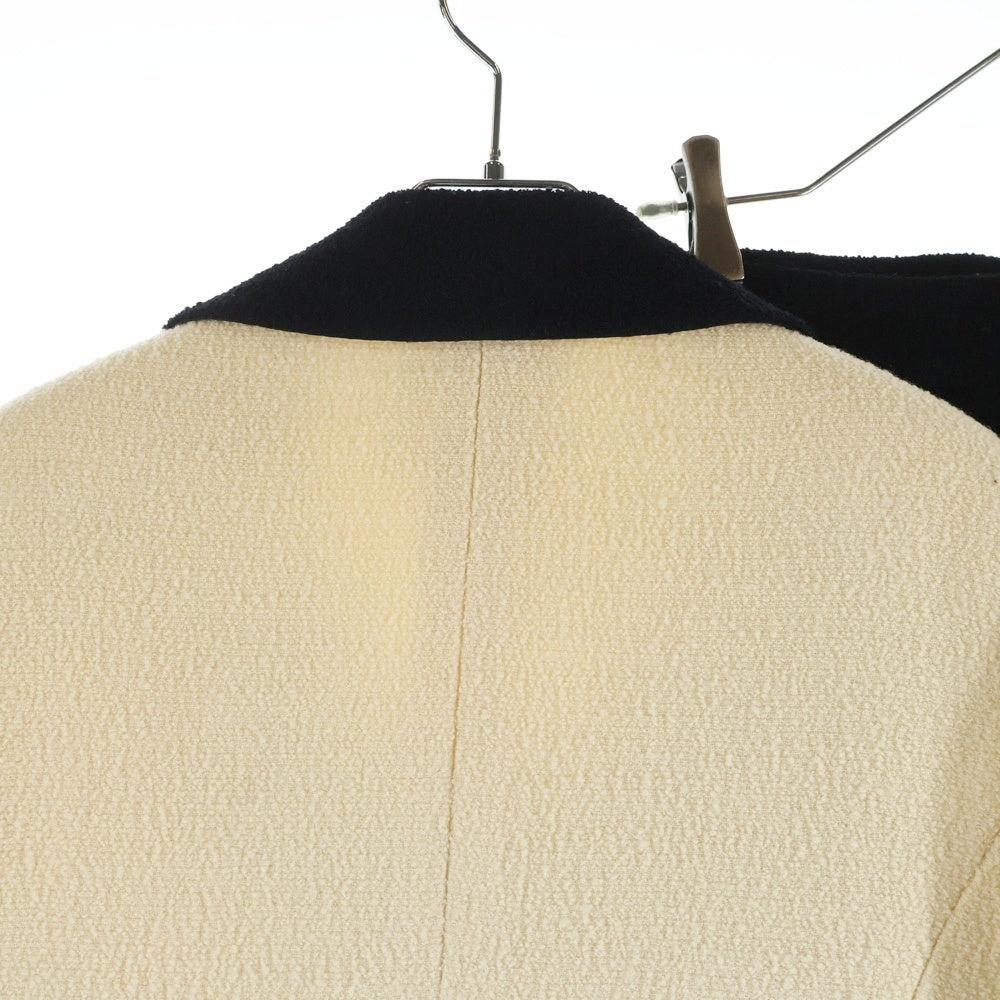 CHANEL(シャネル) 93A ウールツイード バイカラージャケット タイトスカート セットアップ ベージュ/ブラック レディース