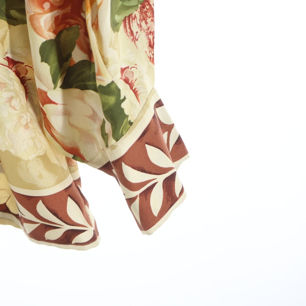 GUCCI(グッチ) トムフォード期 フラワー シルクシャツ ベージュ レディース