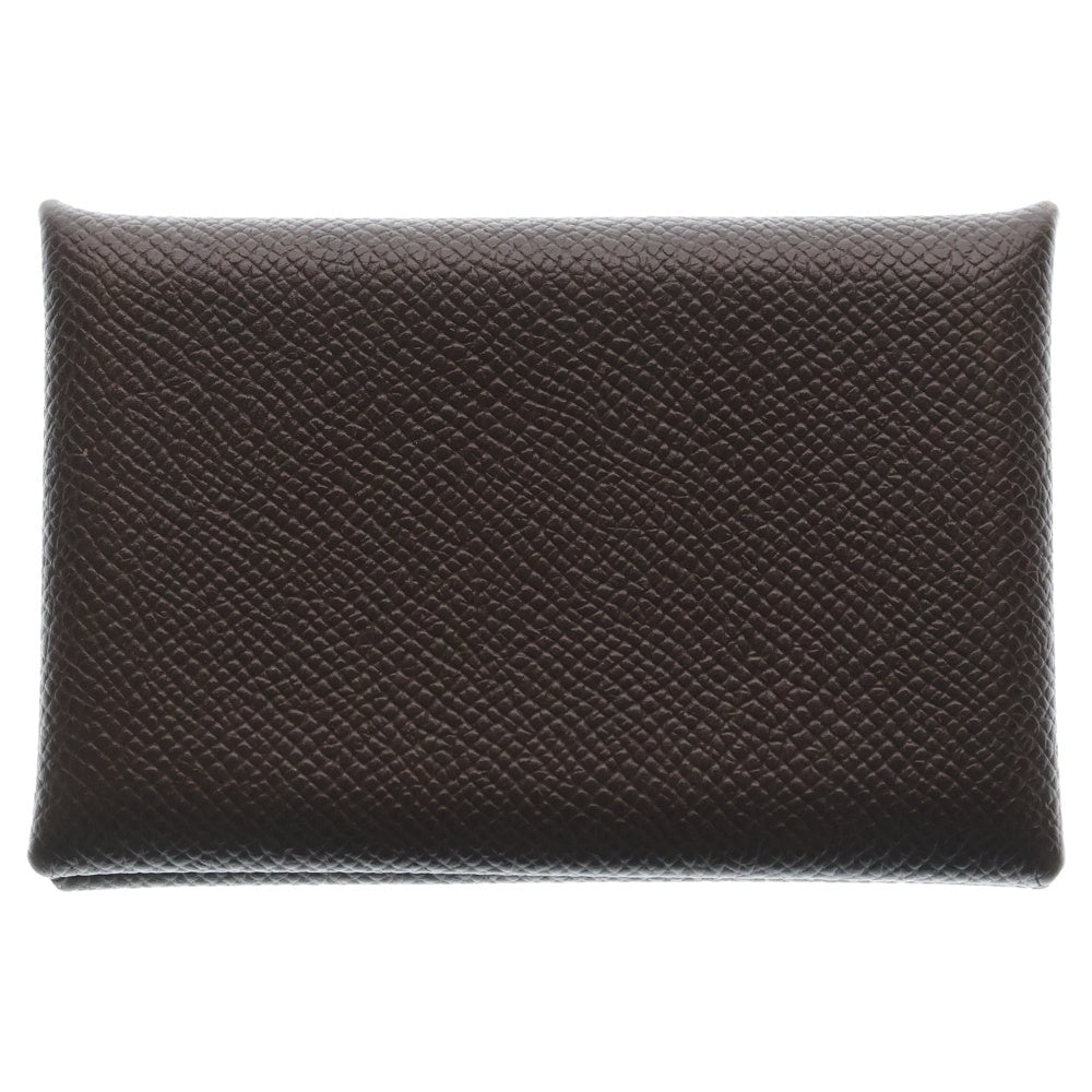 HERMES(エルメス) カルヴィ エプソンレザー コインケース ブラウン D刻印 レディース