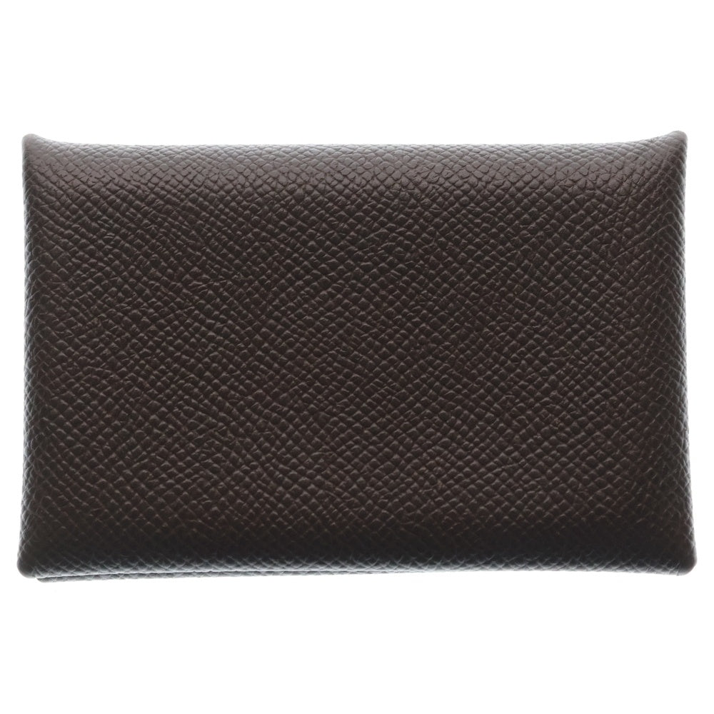 HERMES(エルメス) カルヴィ エプソンレザー コインケース ブラウン D刻印 レディース