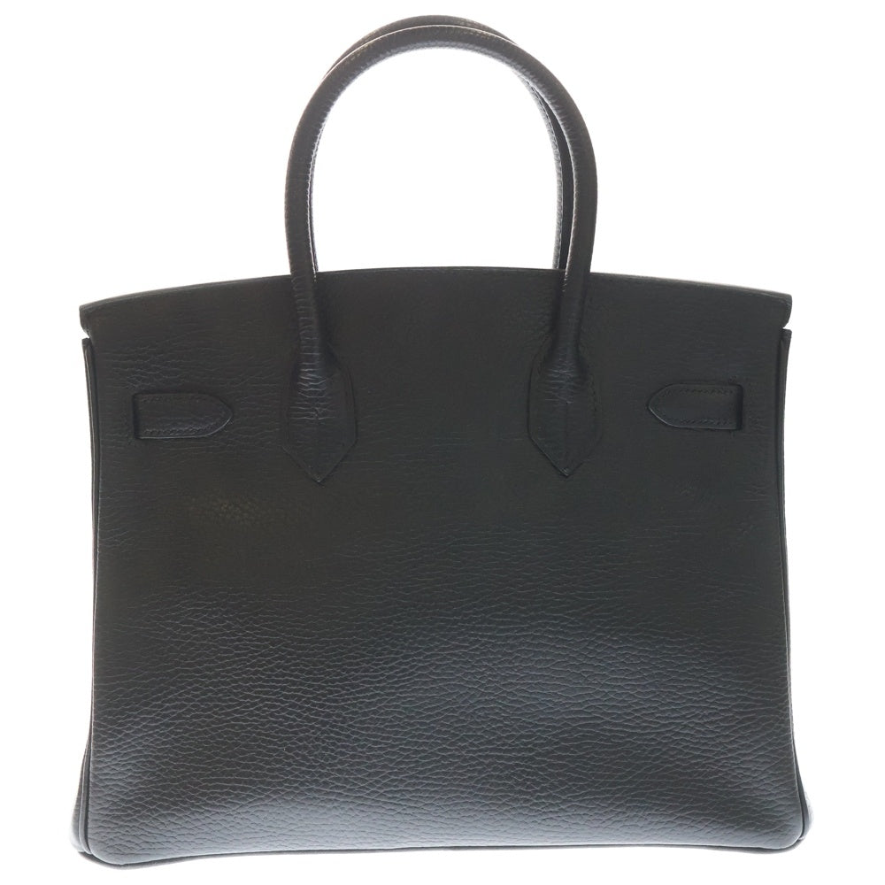 HERMES(エルメス) バーキン30 アルデンヌ レザー ハンドバッグ ゴールド金具 ブラック □C刻印 レディース