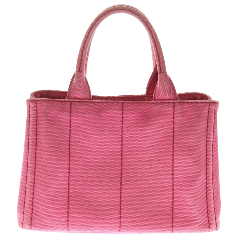 PRADA(プラダ) カナパ ミニ 2WAY ハンドバッグ ピンク キャンバス レディース