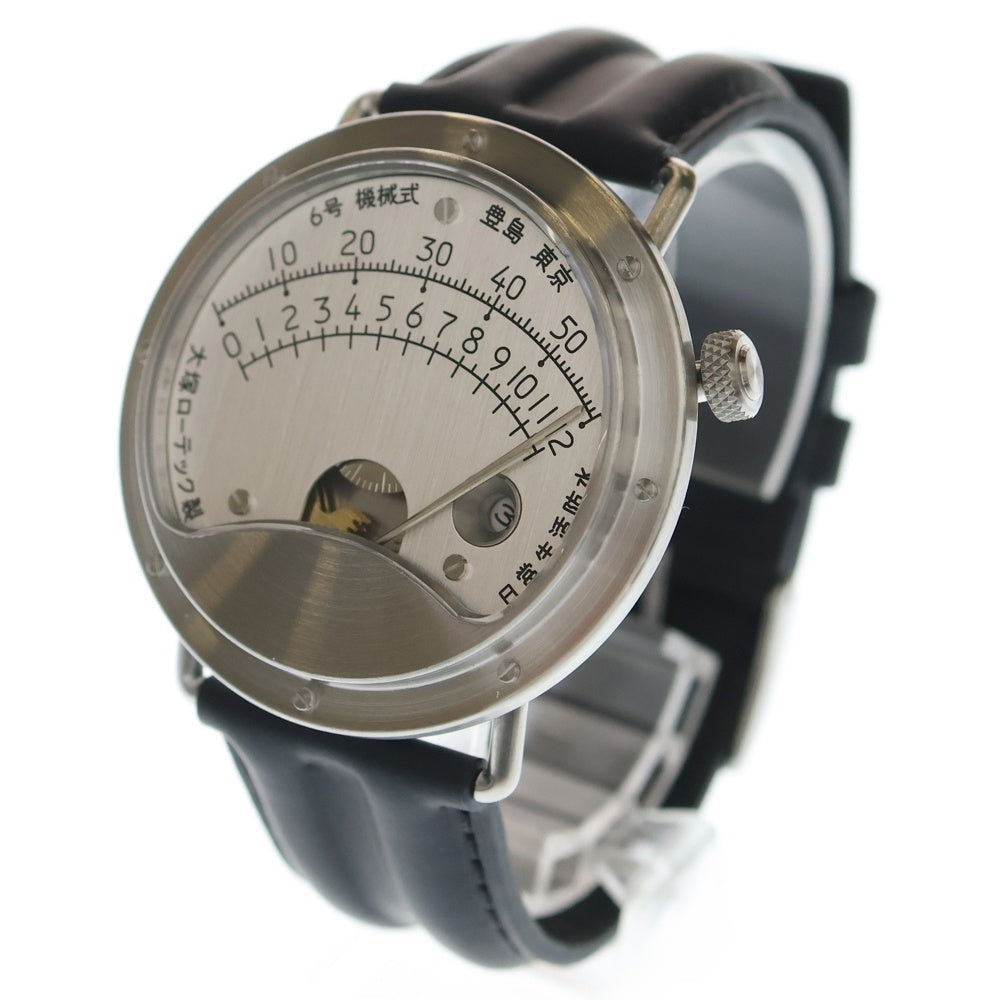 大塚ローテック(オオツカローテック) 6号 レトログラードモジュール シルバー文字盤 SS×ラバー/AT 自動巻き シルバー/ブラック P06-28316