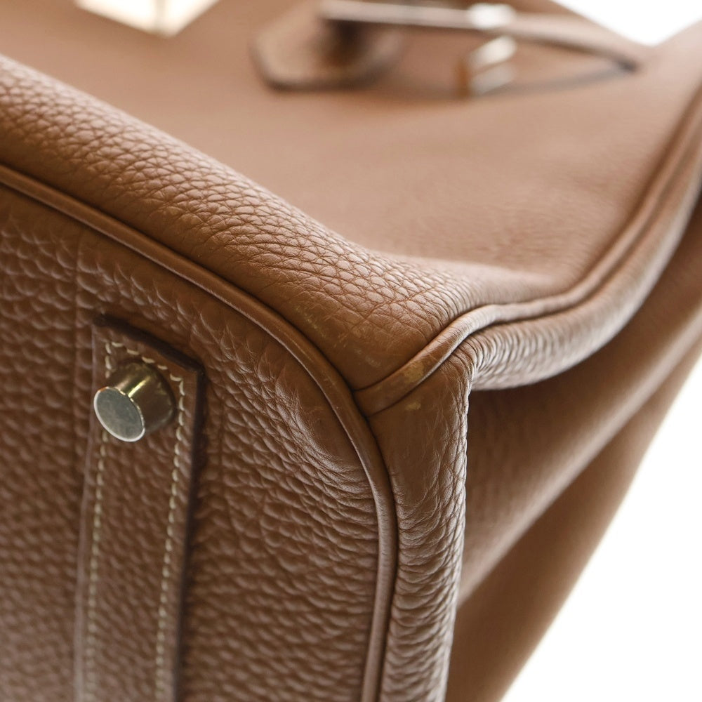 HERMES(エルメス) バーキン35 ゴールド トゴ シルバー金具 □H刻印 ハンドバッグ レディース