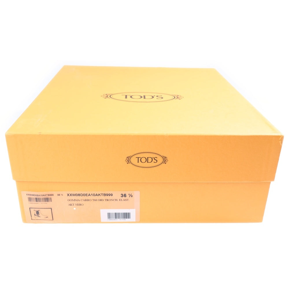 TOD'S(トッズ) ロゴ サイドゴアブーツ ブラック 36 1/2 レディース