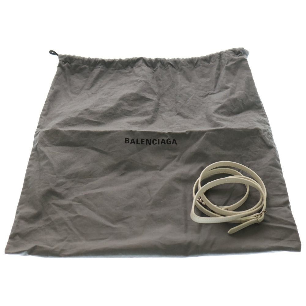 BALENCIAGA(バレンシアガ) ペーパーミニ 2WAY ハンドバッグ ショルダーバッグ ホワイト レザー 357333