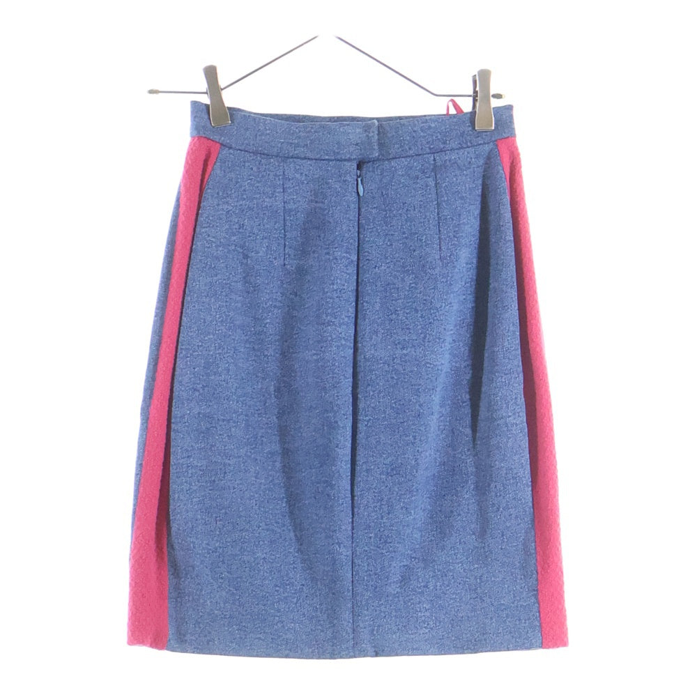 CHANEL(シャネル) デニム切り替え ツイードジャケット スカート セットアップ ピンク/インディゴ レディース