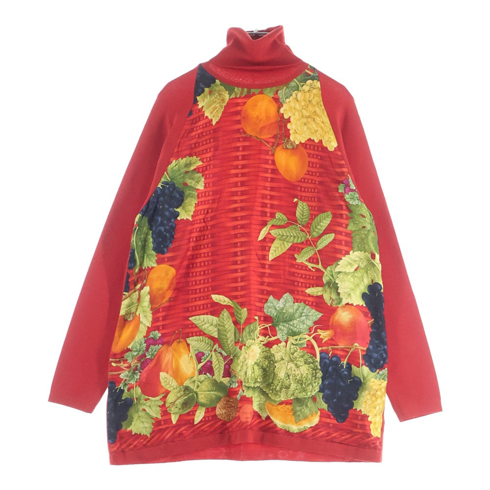 GUCCI(グッチ) トムフォード期 スカーフ タートルネックニット レッド レディース