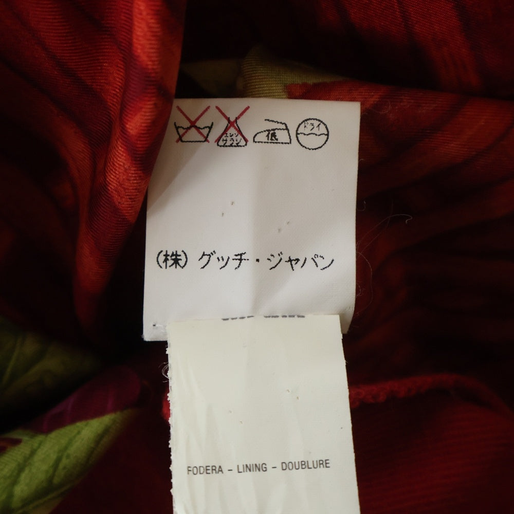 GUCCI(グッチ) トムフォード期 スカーフ タートルネックニット レッド レディース