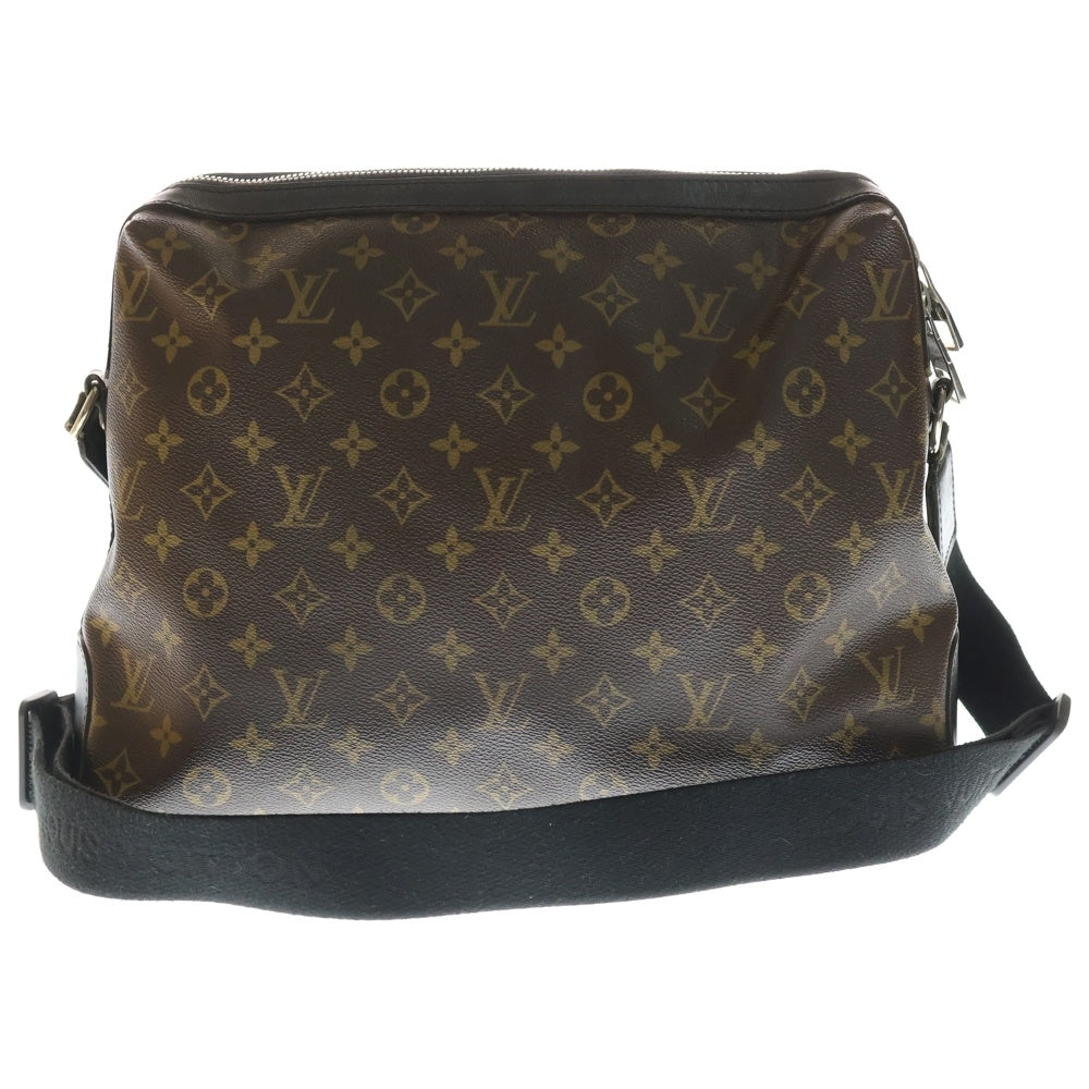 LOUIS VUITTON(ルイヴィトン) モノグラム マカサー トレース ショルダーバッグ ブラック×ブラウン PVCレザー M40387 レディース