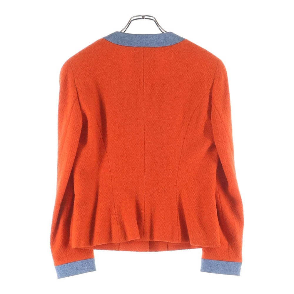 CHANEL(シャネル) ココマーク ボタン デニム セットアップ オレンジ/インディゴ レディース