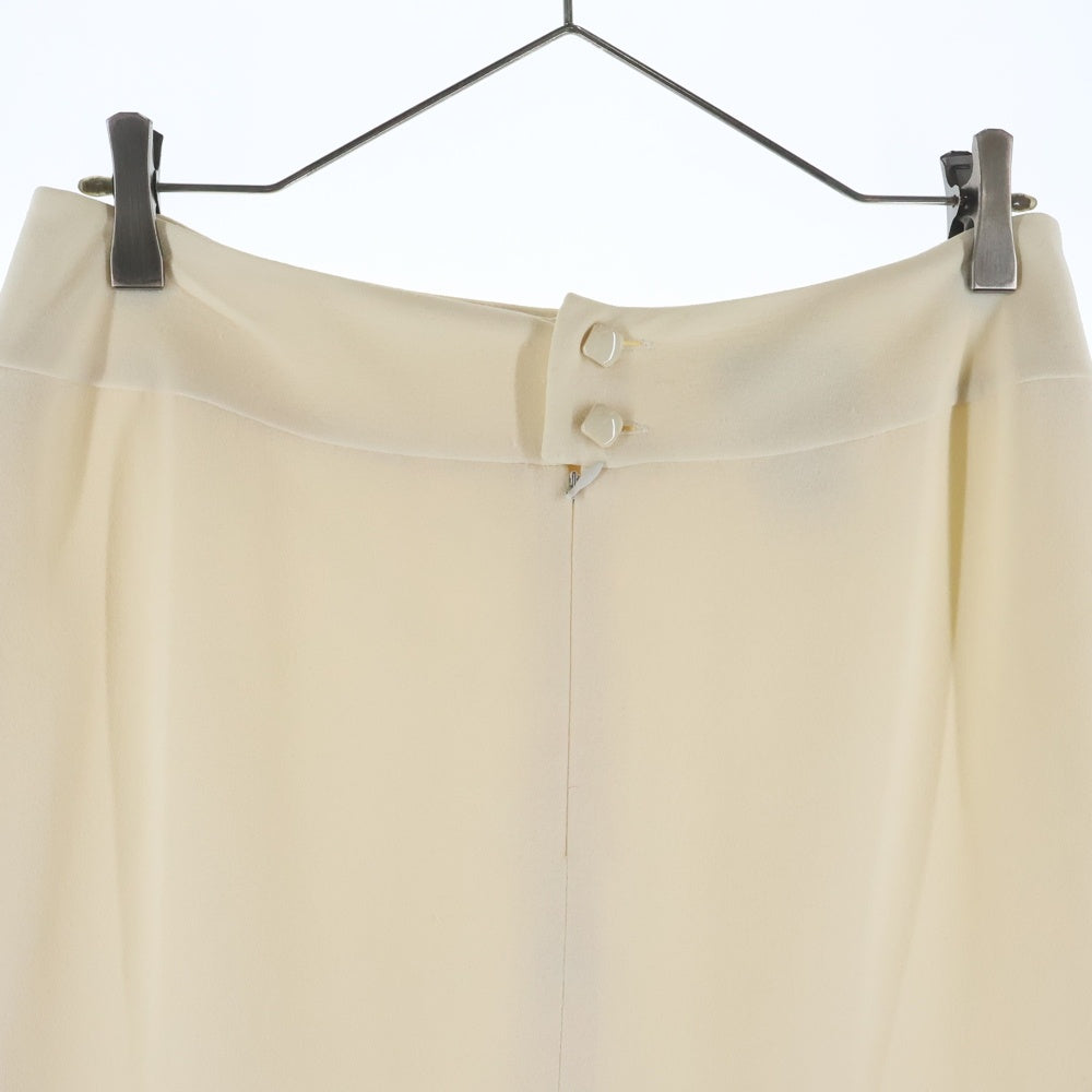 CHANEL(シャネル) シルク フレアスカート アイボリー レディース