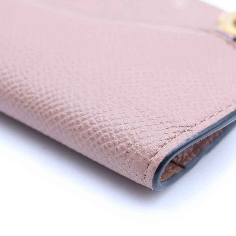 Christian Dior(クリスチャンディオール) サドル カードケース ピンク レザー レディース