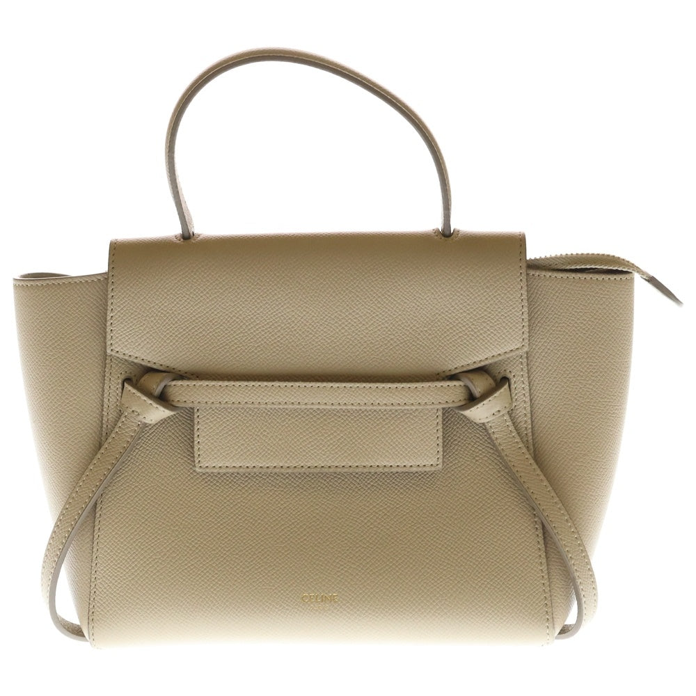 CELINE(セリーヌ) ベルトバッグ ショルダーバッグ ハンドバッグ ベージュ レザー