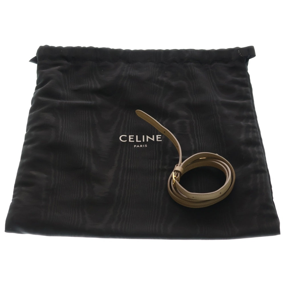 CELINE(セリーヌ) ベルトバッグ ショルダーバッグ ハンドバッグ ベージュ レザー