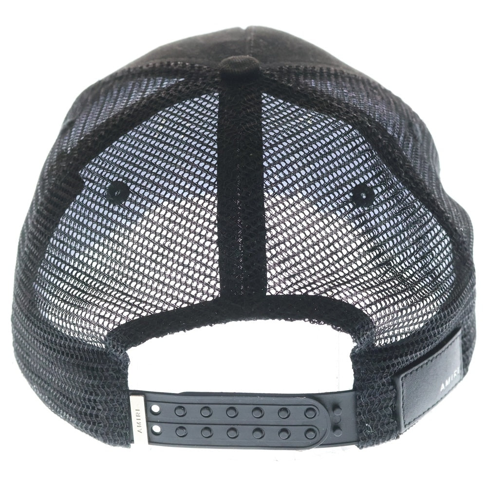 AMIRI(アミリ) FULL CANVAS MA HAT フルキャンバスハット トラッカーキャップ ブラック