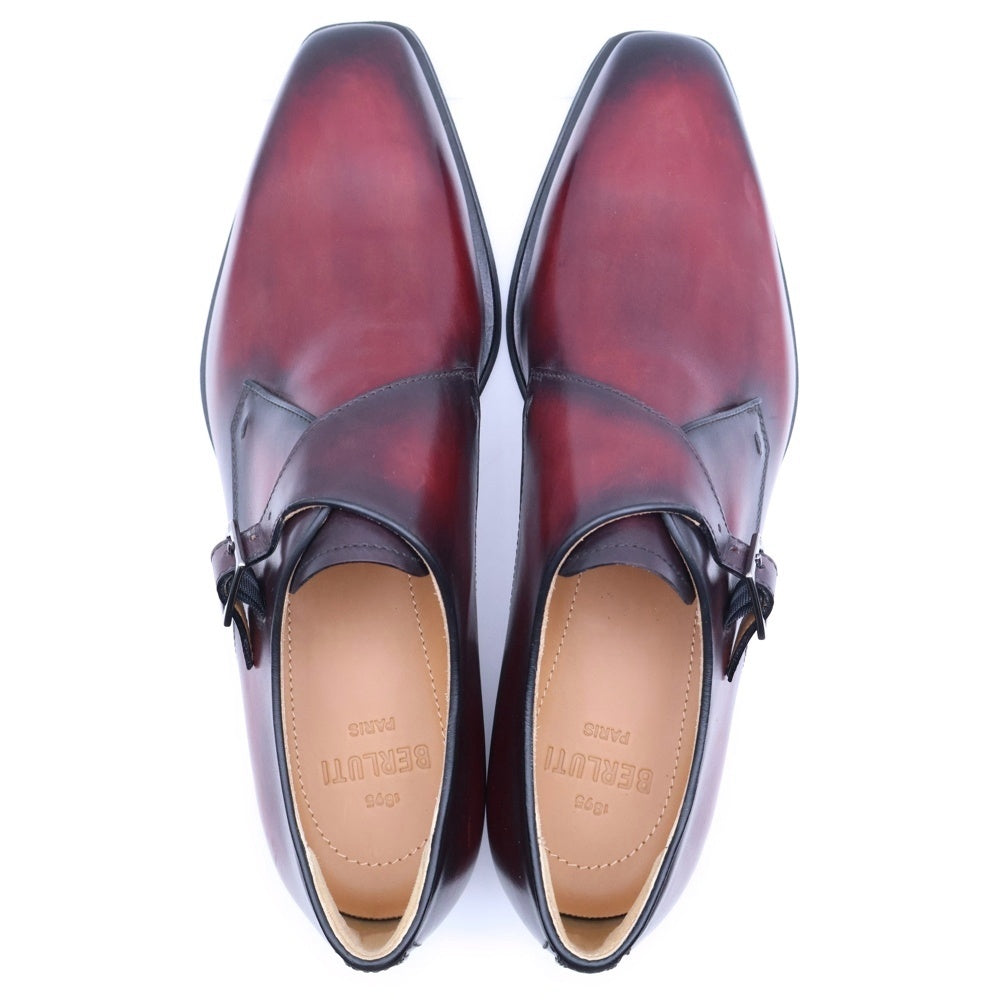 Berluti(ベルルッティ) パティーヌ シングルモンク レザー ドレス ビジネスシューズ ブラウン