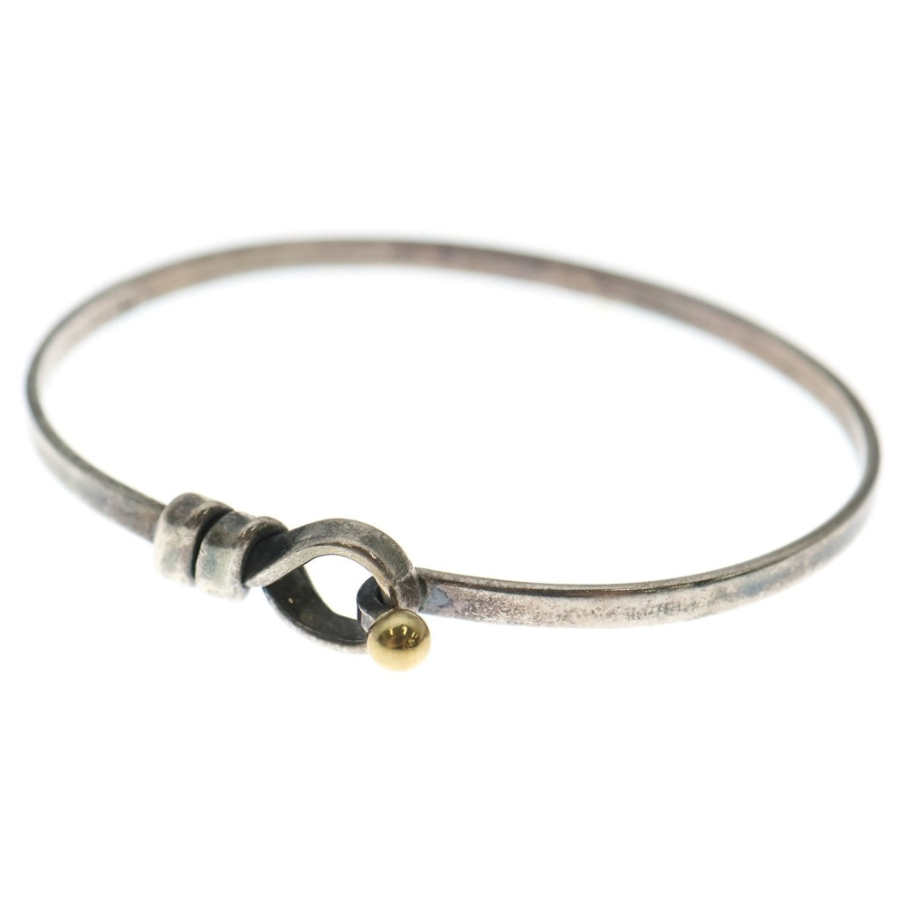 TIFFANY & Co.(ティファニー) フックアンドアイ バングル ブレスレット 925/K18 シルバー