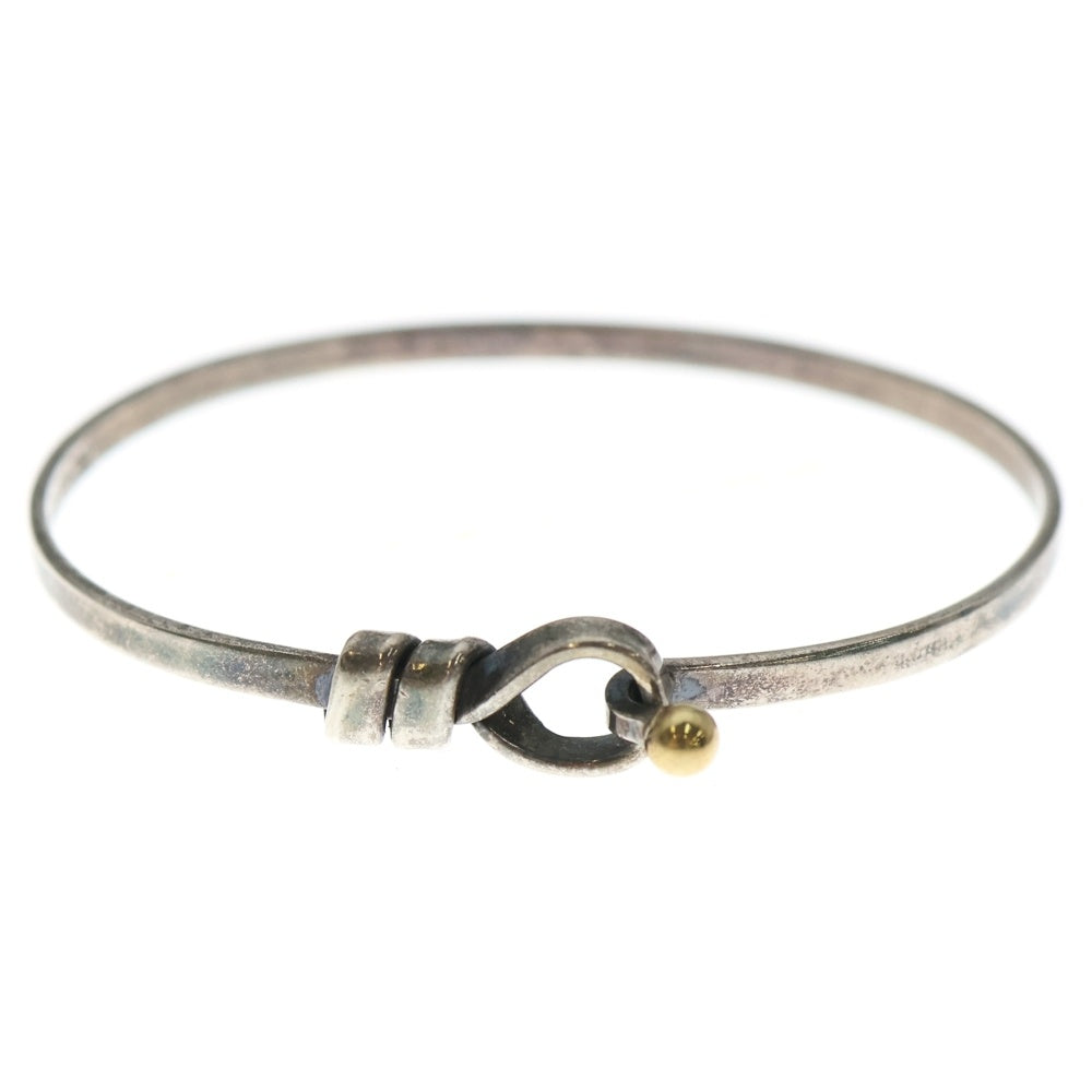 TIFFANY & Co.(ティファニー) フックアンドアイ バングル ブレスレット 925/K18 シルバー
