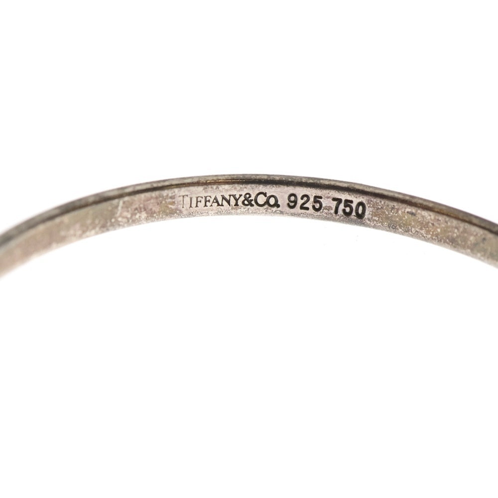 TIFFANY & Co.(ティファニー) フックアンドアイ バングル ブレスレット 925/K18 シルバー