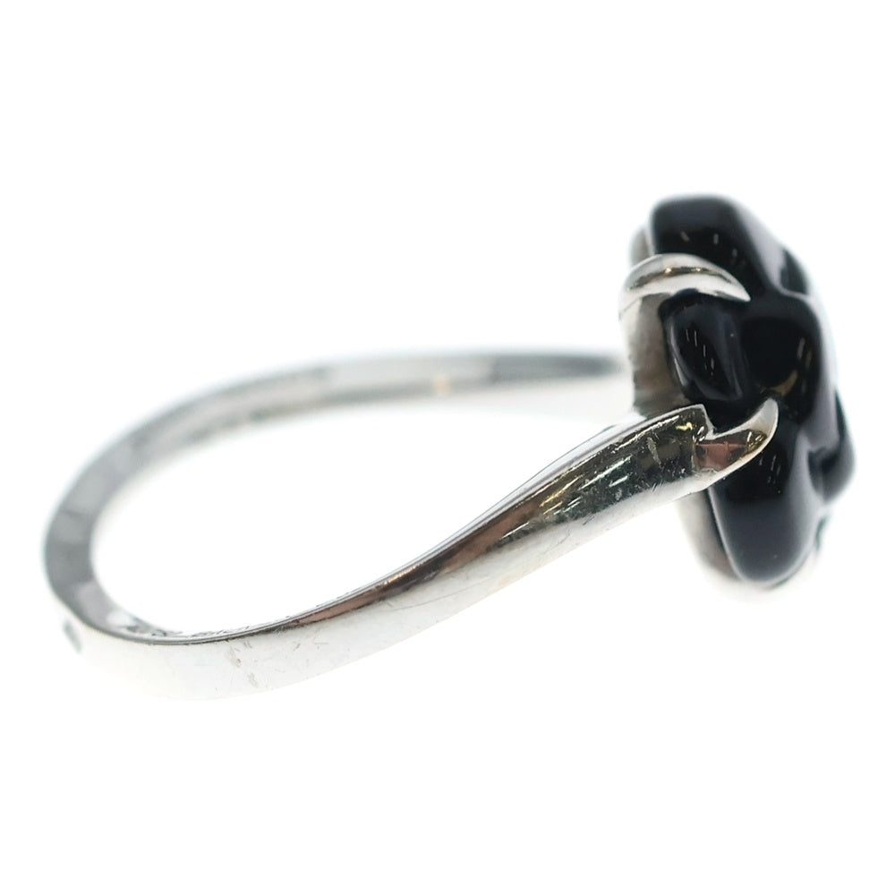 CHANEL(シャネル) カメリア オニキス ダイヤ リング Au750 WG 52 J2940 U37704