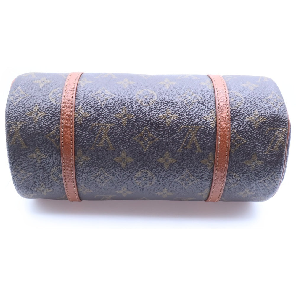 LOUIS VUITTON(ルイヴィトン) モノグラムパピヨン30 ミニボストンバッグ ハンドバッグ ブラウン レザー×PVC M51365 ゴールド金具 レディース