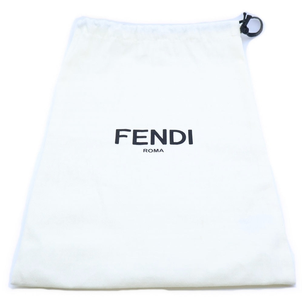FENDI(フェンディ) ズッカ ショルダーストラップ ベージュ×ゴールド ゴールド金具 レディース