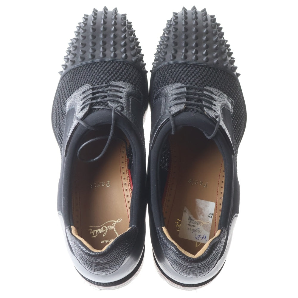 CHRISTIAN LOUBOUTIN(クリスチャンルブタン) スパイクスタッズレザーシューズ ブラック