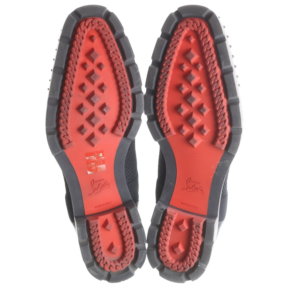 CHRISTIAN LOUBOUTIN(クリスチャンルブタン) スパイクスタッズレザーシューズ ブラック